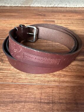 Polo Ralph Lauren belt 60” long brown leather